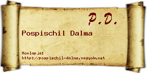 Pospischil Dalma névjegykártya